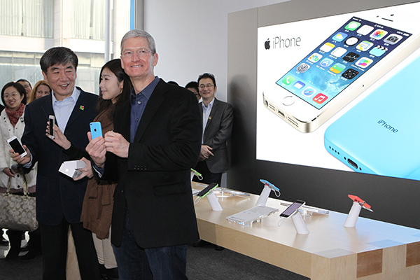 Apple's CEO Tim Cook's eight visits to China