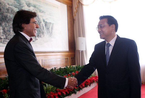 Premier Li meets European leaders