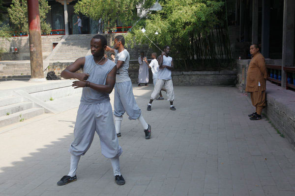 Rare look in Shaolin temple