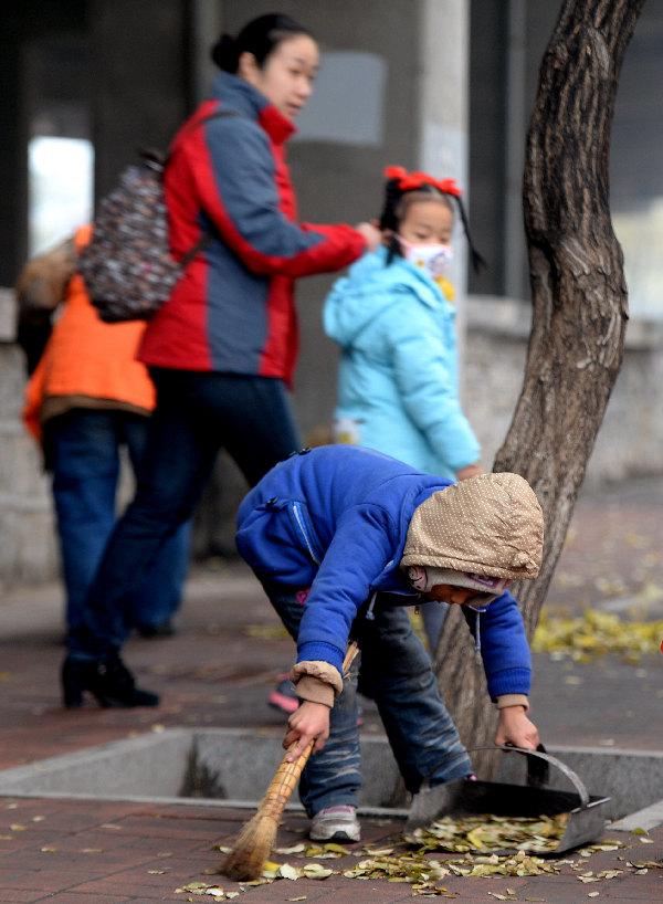 Little Liu lives the cleaner's life