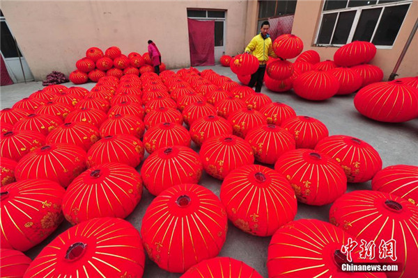 Village that lights up Chinese New Year