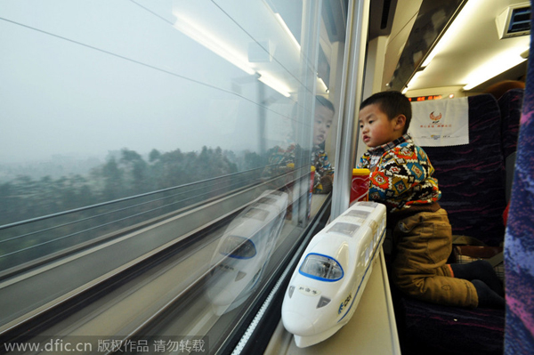 Boy travels 1400km to see his parents