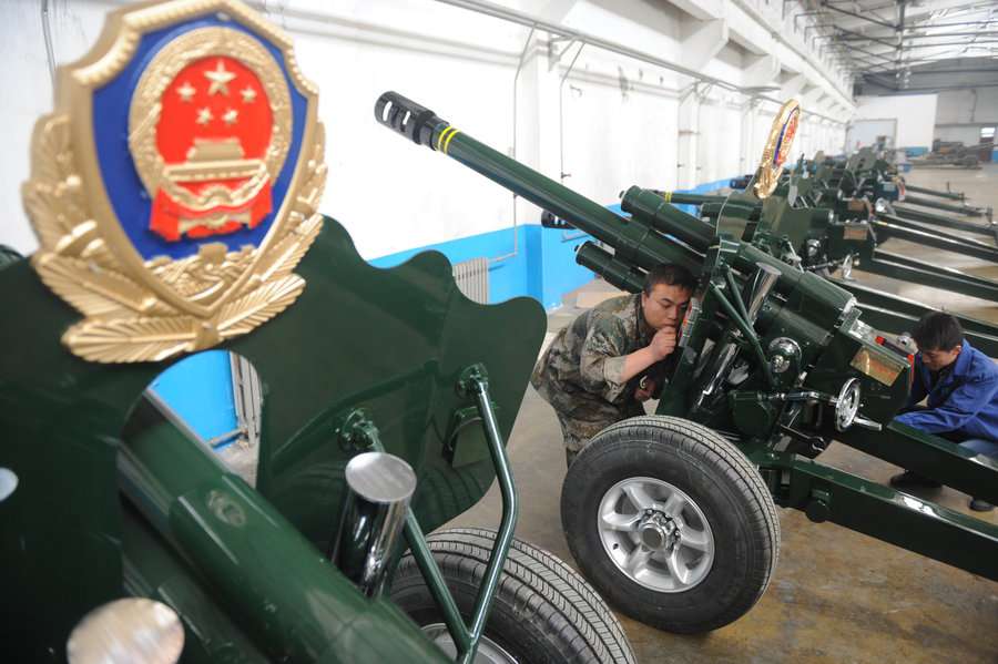 Guns prepared to mark Anti-Fascist War anniversary