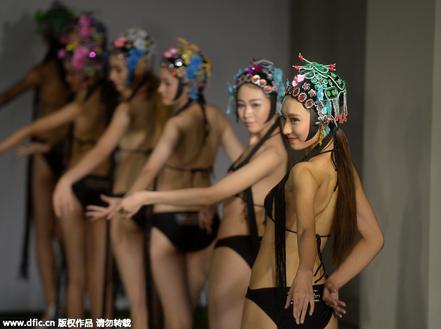 Models draw inspiration from Peking Opera