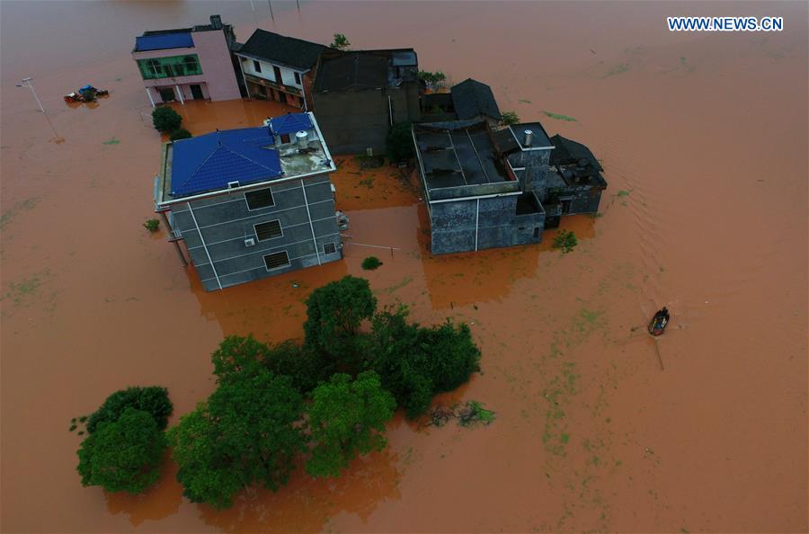 Floods cause havoc across south, central China, leave three dead