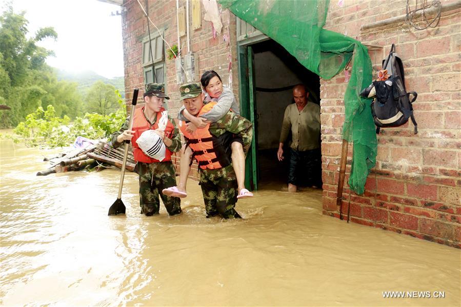 Floods cause havoc across south, central China, leave three dead