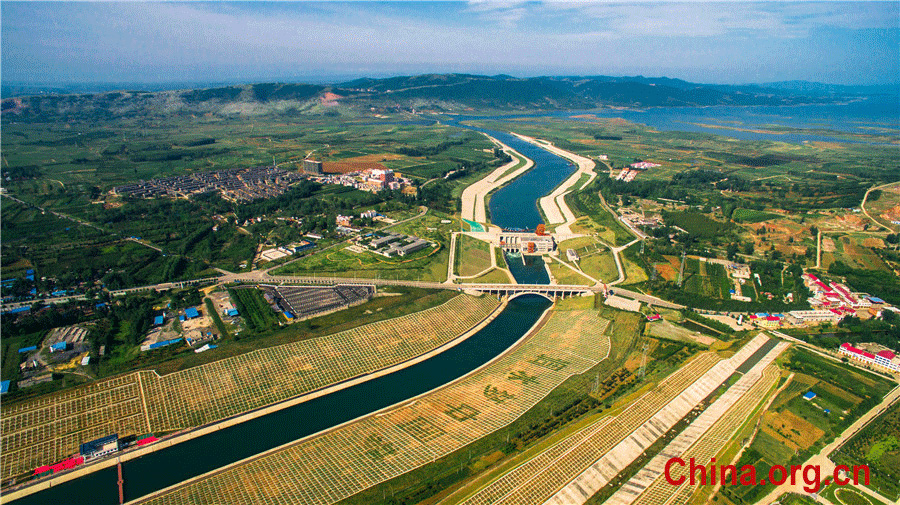 Aerial views of world's largest water transfer project