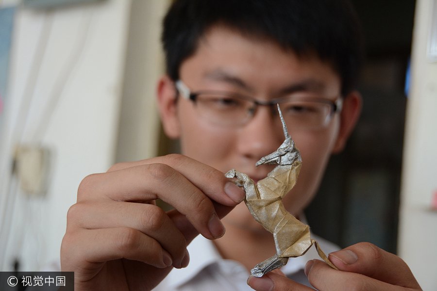 Paper folding skill wins student university spot