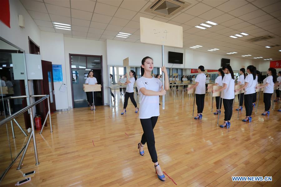 Students train for upcoming 13th Chinese National Games