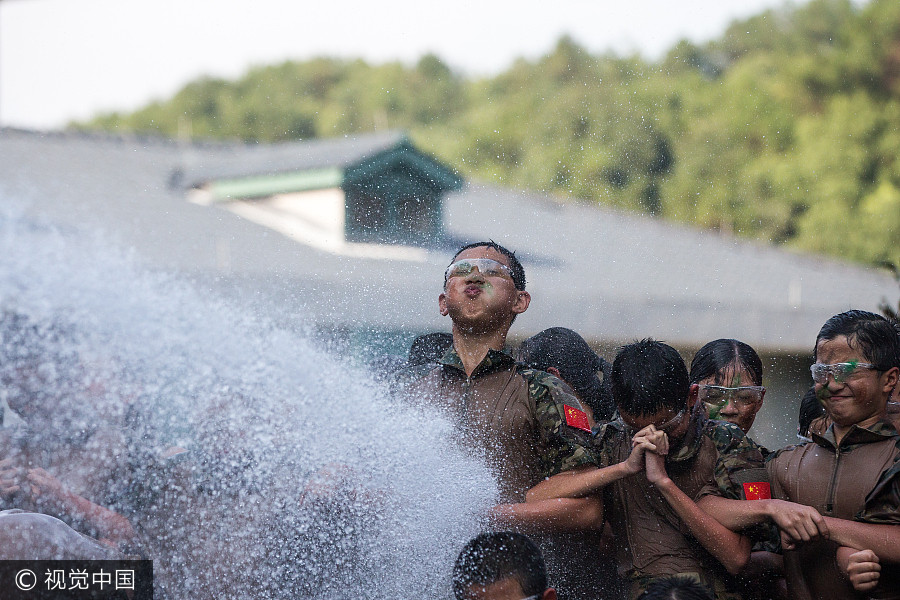 Little <EM>Wolf Warriors</EM> brave harsh training