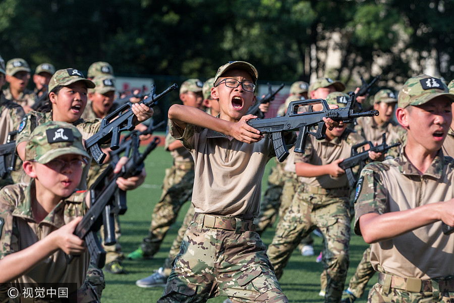 Little <EM>Wolf Warriors</EM> brave harsh training