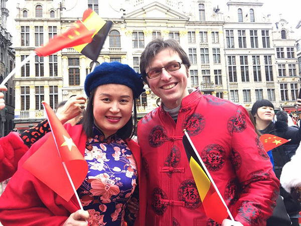 Chinese New Year parade held in Brussels