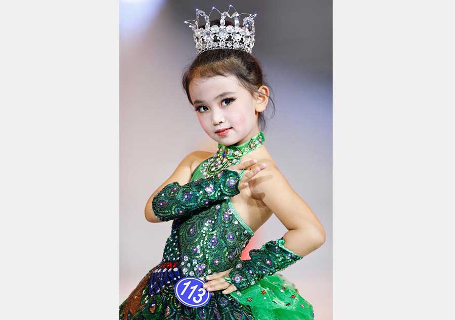 Children take part in 16th China (Qingdao) Int'l Fashion Week