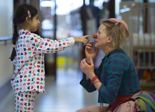 Clown therapy for sick children