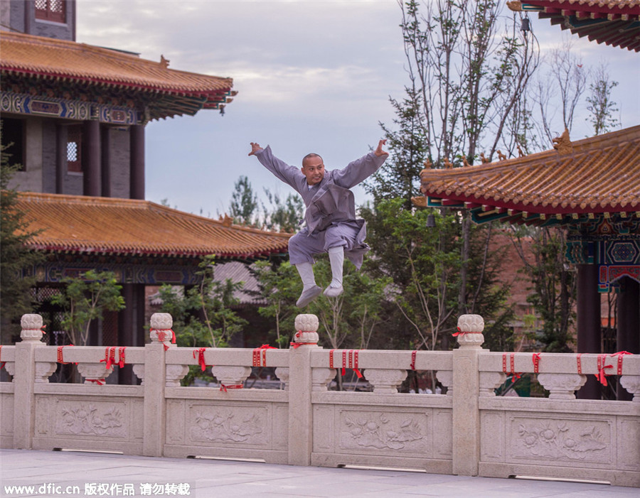 Images capture modern life of a warrior monk