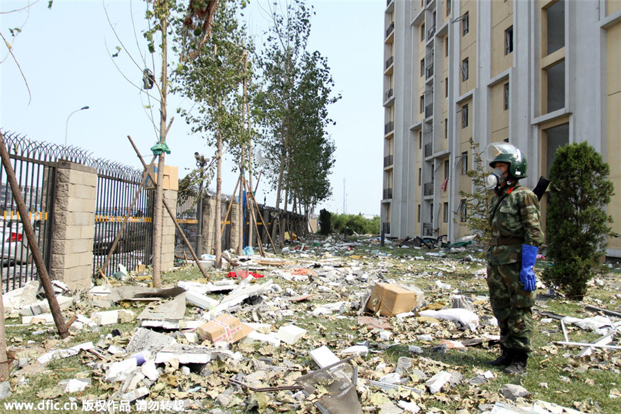 In pictures: Life near Tianjin blasts site