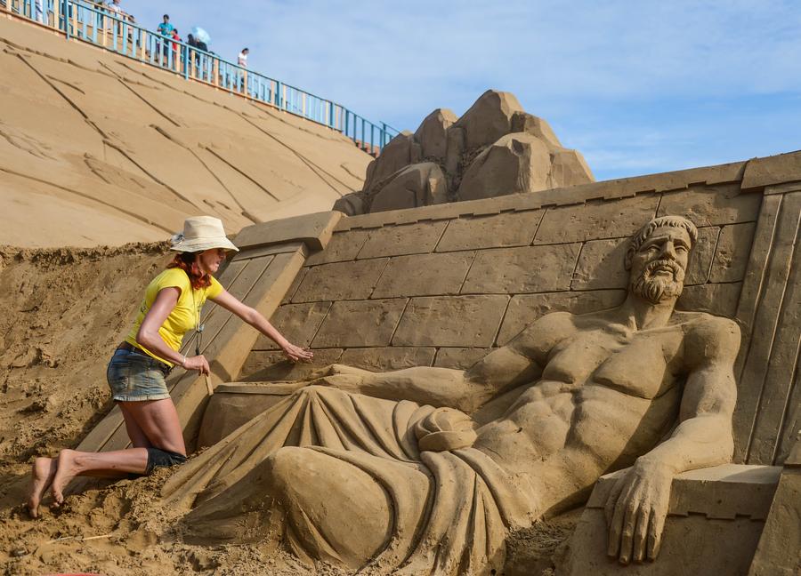 Zhejiang's Zhoushan in full swing for sand sculpture festival