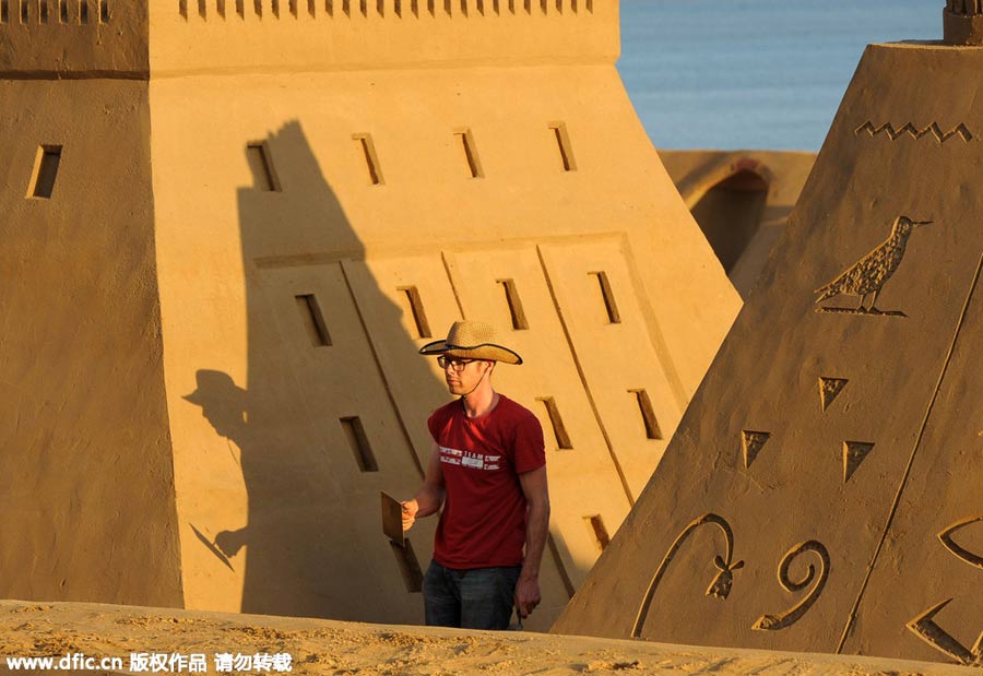 Zhejiang's Zhoushan in full swing for sand sculpture festival