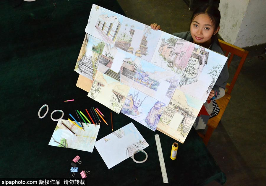 College student paints creative travelogue