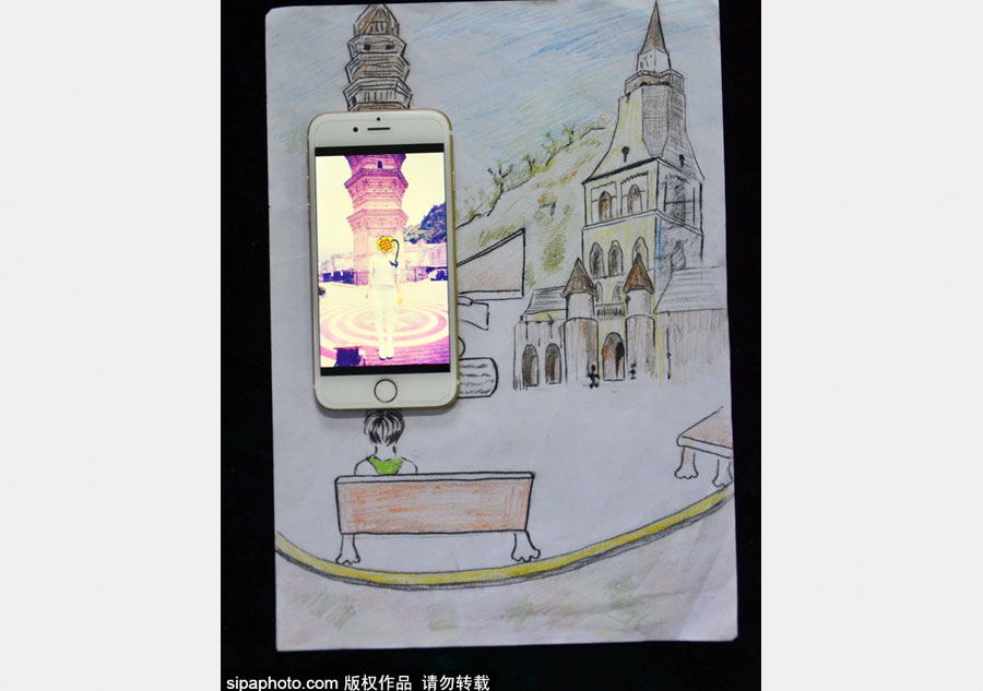 College student paints creative travelogue