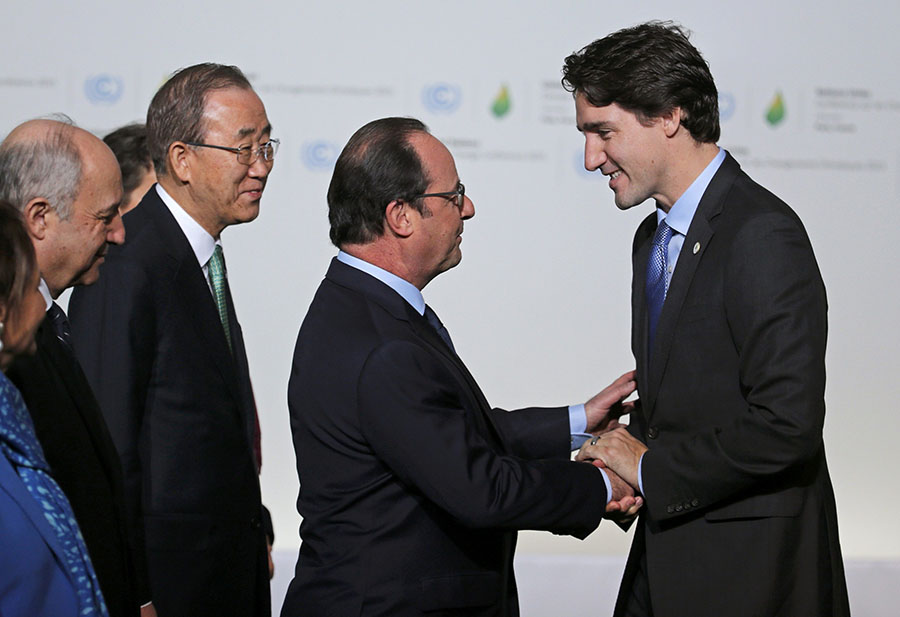 World leaders arrive at the World Climate Change Conference