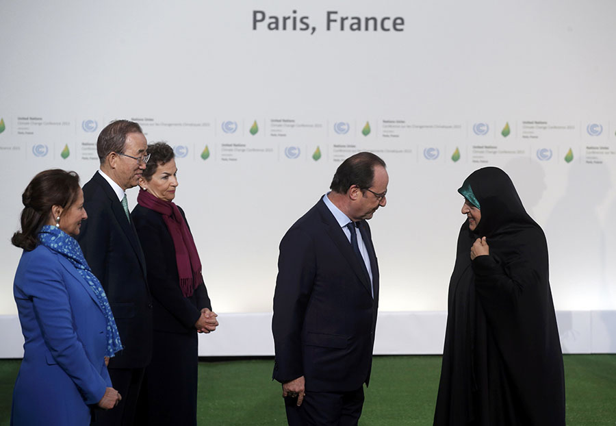 World leaders arrive at the World Climate Change Conference