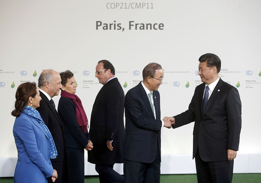 World leaders arrive at the World Climate Change Conference