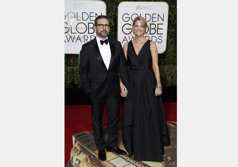 Stars arrive at 73rd Golden Globe Awards in Beverly Hills