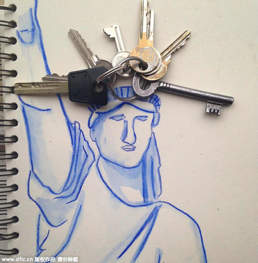 Creative 'smart art' made from daily objects