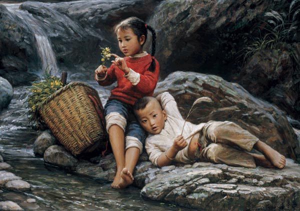 Artworks on China's countryside generate nostalgia