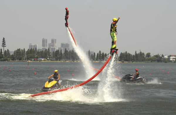 Water stunts in C China