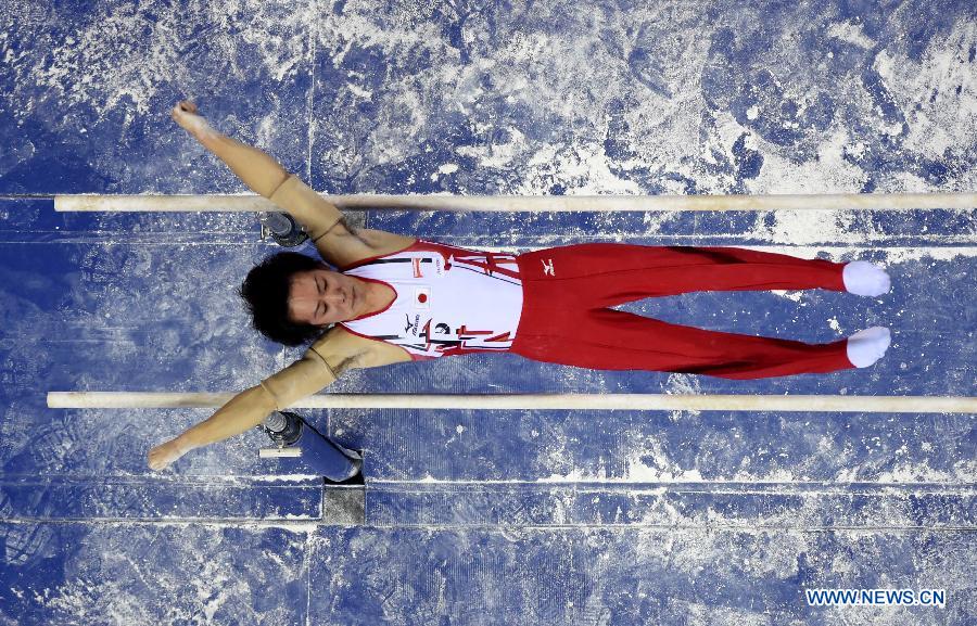 China edges Japan to win men' s team final at gymnastics worlds