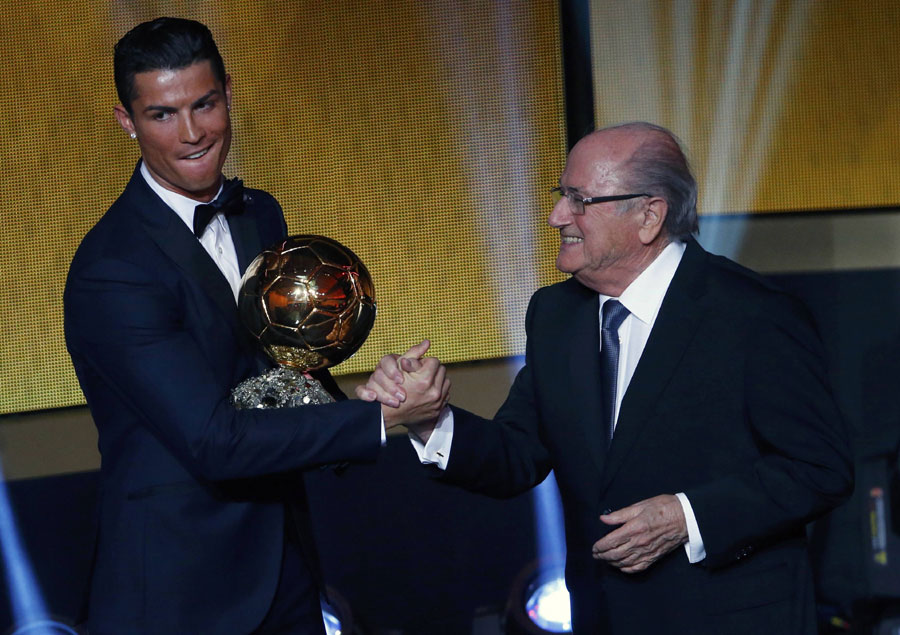 Ronaldo leaves Messi in shade with 3rd Ballon d'Or