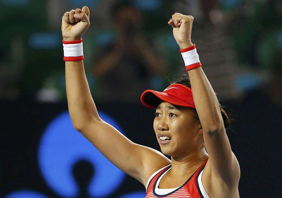 China's Zhang reaches Australian Open quarterfinals