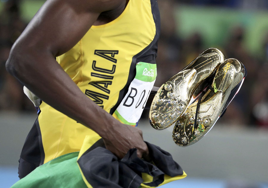 Bolt's hat-trick proves he is the king on track