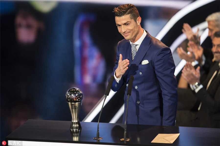 FIFA declares Cristiano Ronaldo best men's player