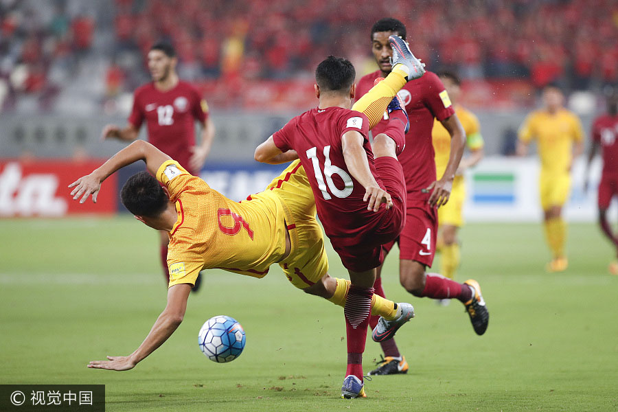 China beats Qatar, loses World Cup ticket