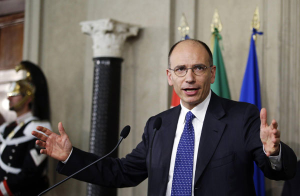 Enrico Letta named as new Italian PM