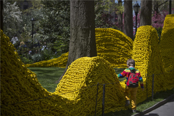 NYC artist creates installation with lobster rope