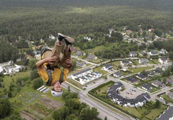 BASE jumpers celebrate their annual event