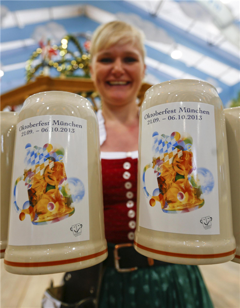 Oktoberfest beer mugs unveiled