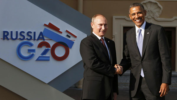 Obama, Putin meet for G20 at St petersburg