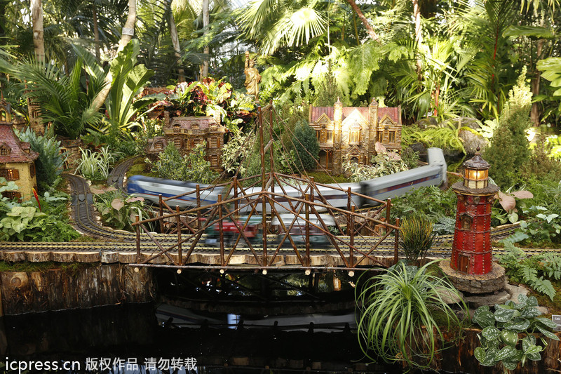 Holiday Train Show at Botanical Garden, NYC