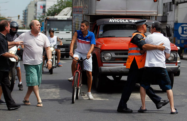 Protest against power outages in Argentina