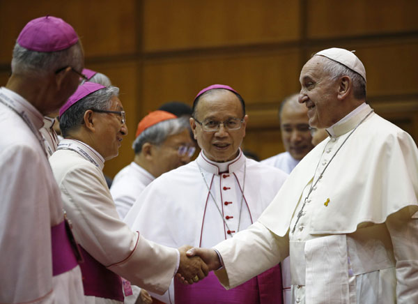 Pope Francis leaves S. Korea