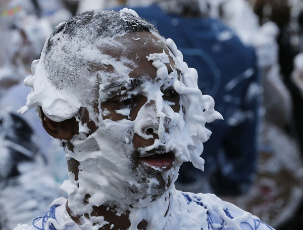 Foam fight celebrated in St Andrews University