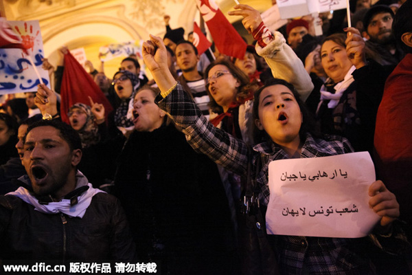 Tunisians demonstrate against terrorism after deadly attack