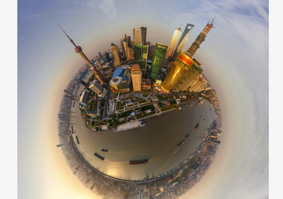 Your city in the shape of tiny round planet