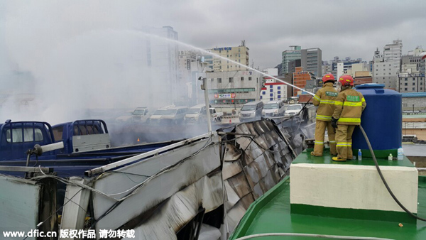 Car yard goes up in smoke