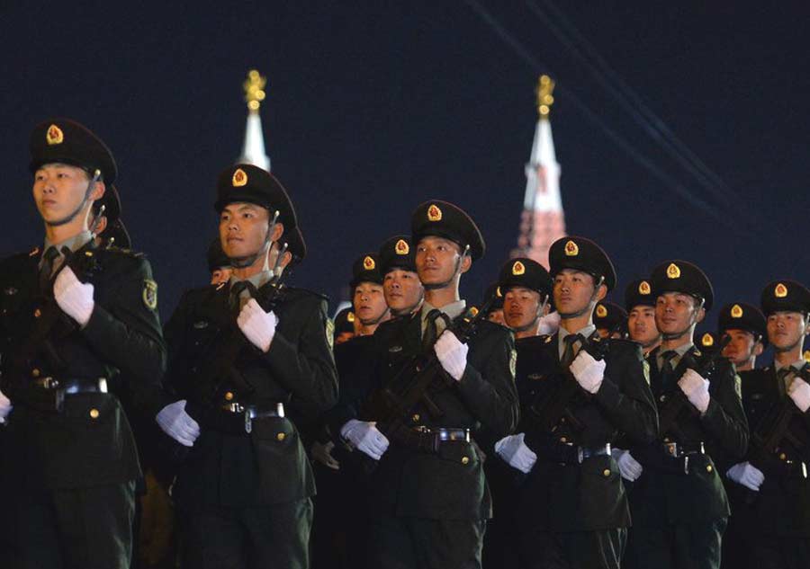 China joins rehearsal for Victory Day parade in Moscow